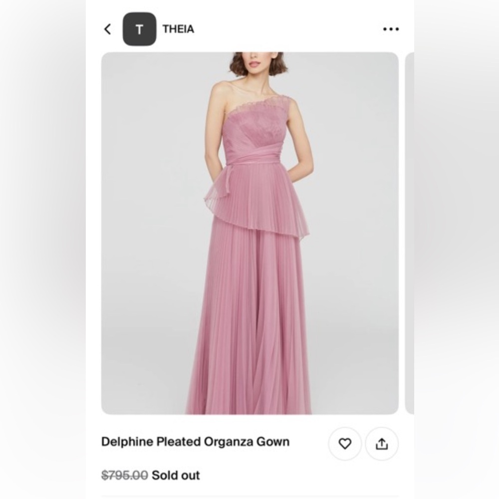 THEIA PINK MAXI GOWN